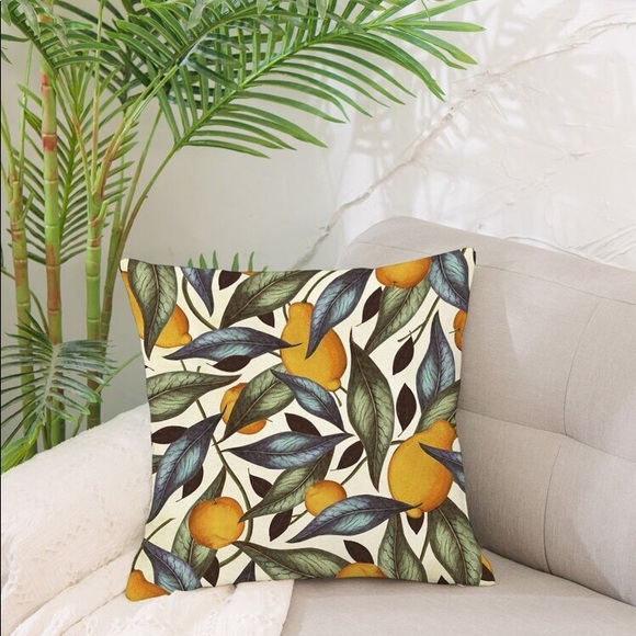 Lemon Print Pillow - Picture 3 of 4